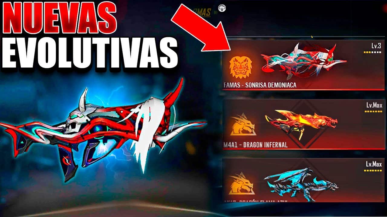 Descubre las armas evolutivas mas poderosas en Free Fire