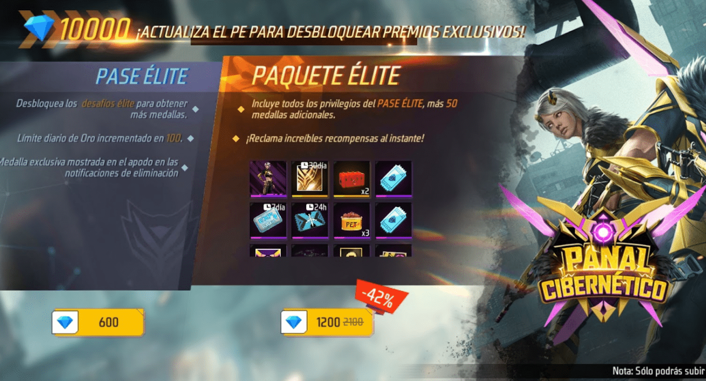 Pase Elite de Free Fire